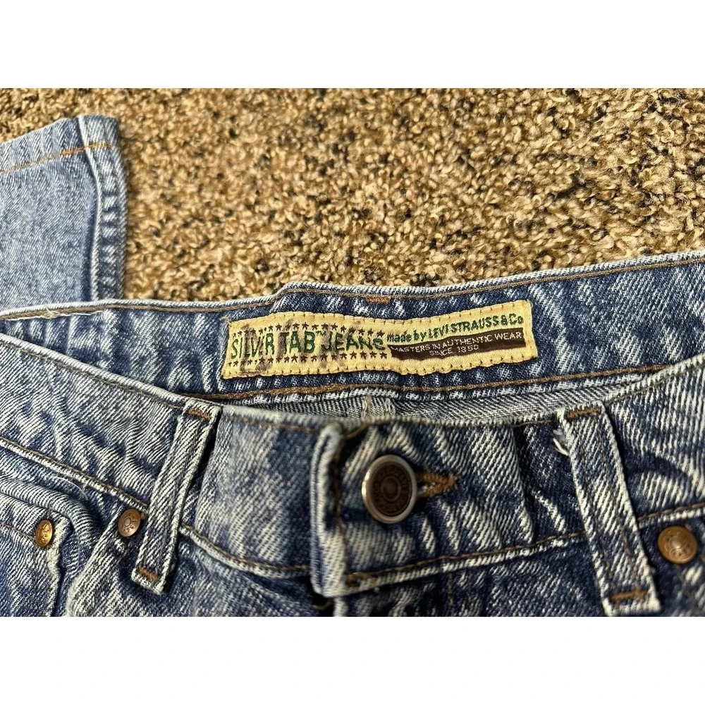 Vintage Levi's Silvertab Jeans Men's 34x30 Blue Made In USA 90s‎ Denim Pants 512